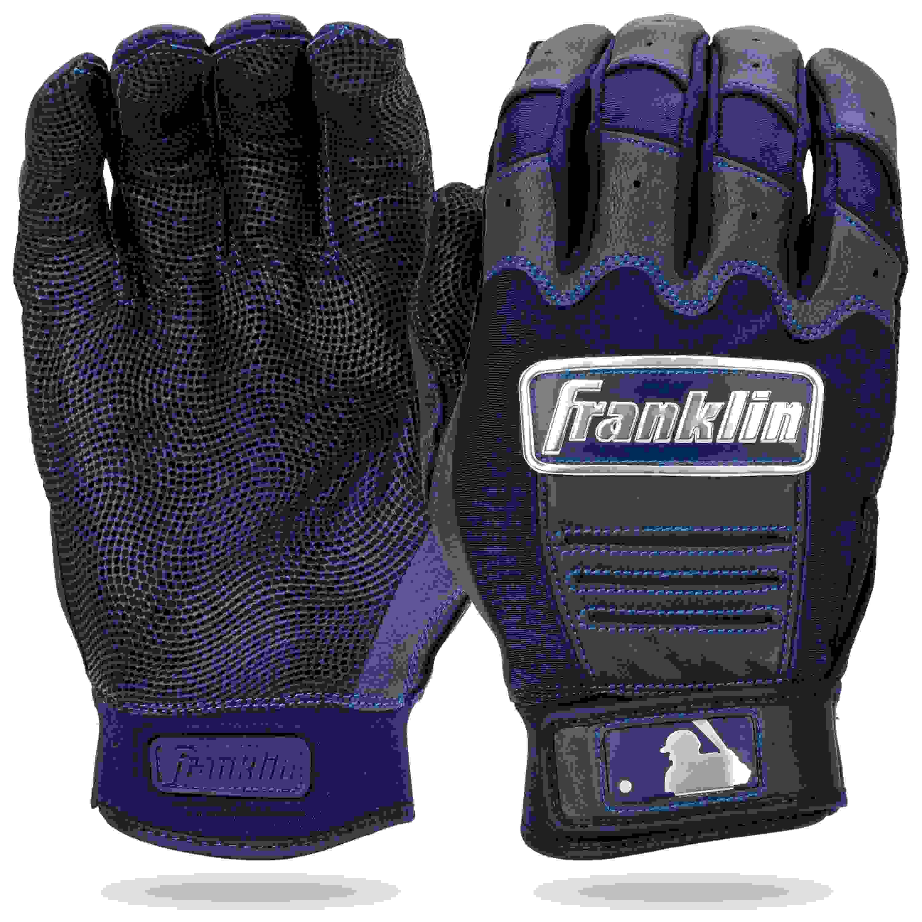 Franklin Sports MLB CFX Pro Series Youth Navy Batting Gloves